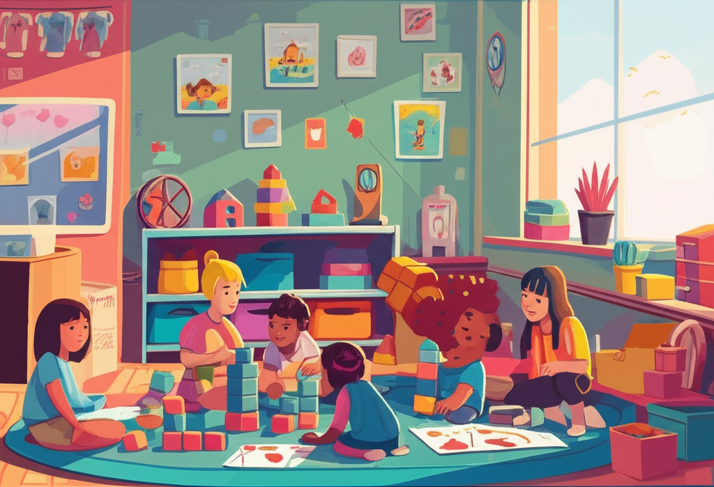 ABC's & 123's Preschool - Colorful classroom environment